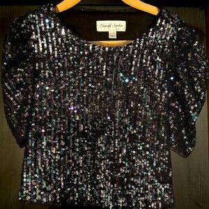 Sequin Emerald Sundae glamour shirt
